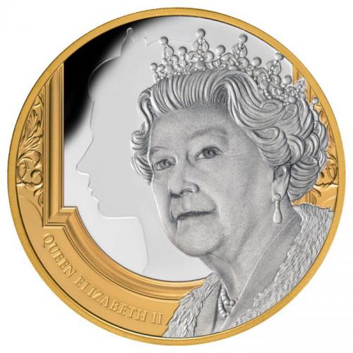 Její Velièenstvo královná Alžbìta II 2022 britská støíbrná mince  Niue