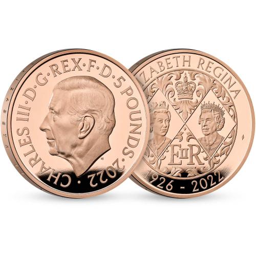 Její Velièenstvo královná Alžbìta II 2022 britská zlatá mince  