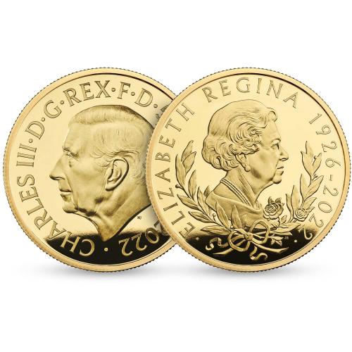 Její Velièenstvo královná Alžbìta II 2022 britská zlatá mince 