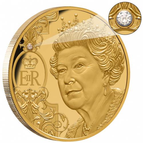 Její Velièenstvo královná Alžbìta II 2022 britská zlatá mince  1 OZ