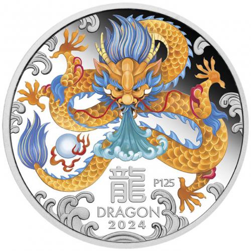 Year of The Dragon 2024 - 1 OZ Ag proof