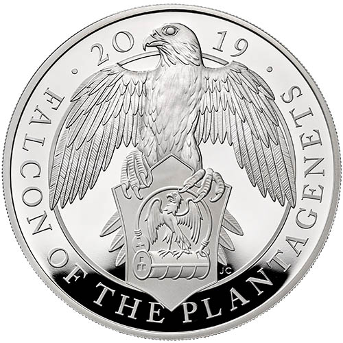 The Falcon of the Plantagenets 2019 UK One-Ounce Silver Proof  - zvìtšit obrázek