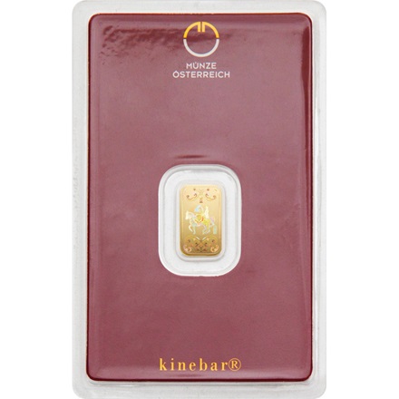 Münze Österreich Goldbarren 1 g - Kinegram - zvìtšit obrázek