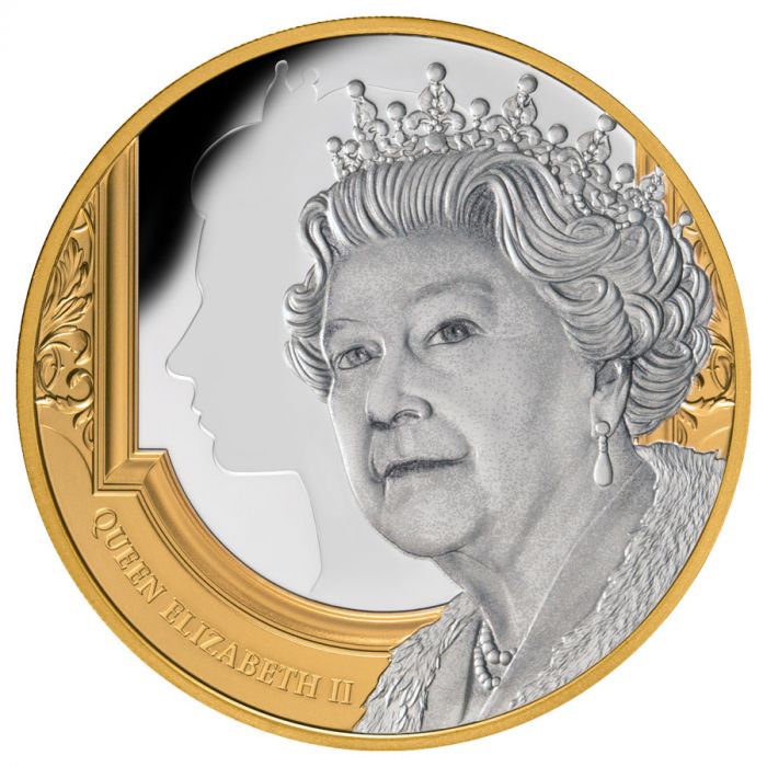 Její Velièenstvo královná Alžbìta II 2022 britská støíbrná mince  Niue - zvìtšit obrázek