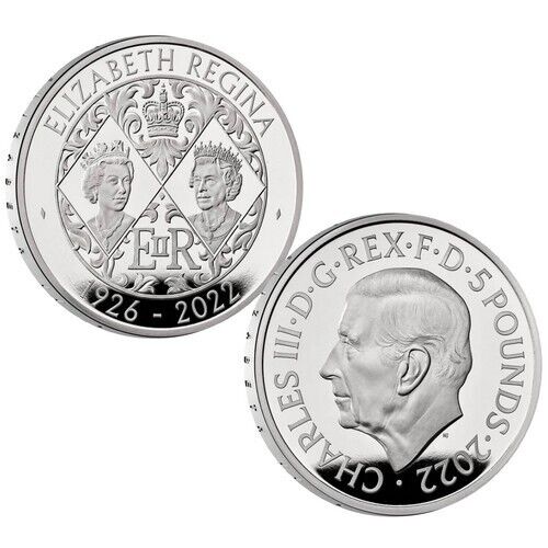 Její Velièenstvo královná Alžbìta II 2022 britská støíbrná mince 56,56gr - zvìtšit obrázek