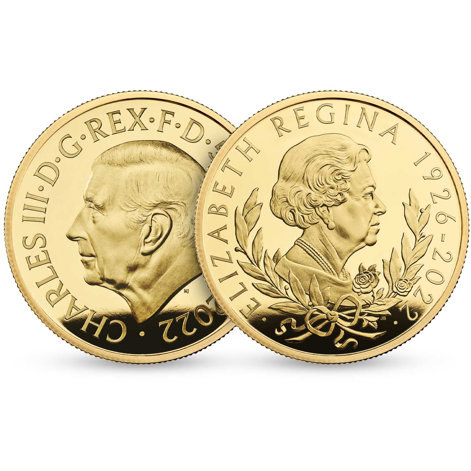 Její Velièenstvo královná Alžbìta II 2022 britská zlatá mince  - zvìtšit obrázek